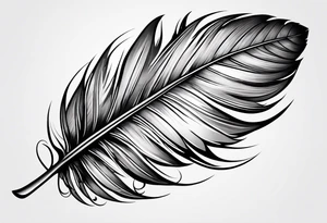 Goose feather tattoo idea
