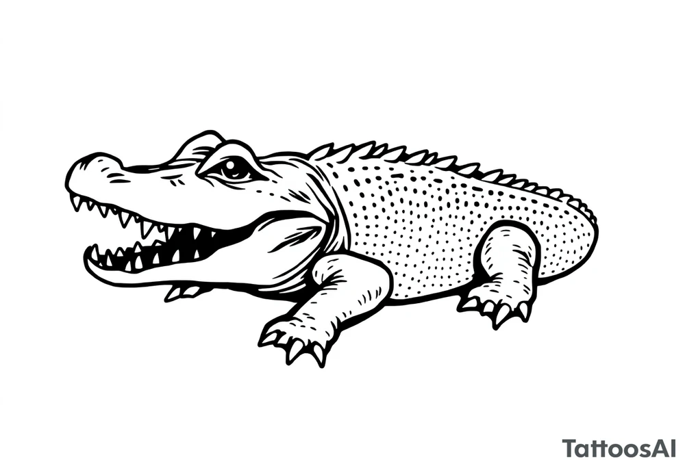 Alligator tattoo idea