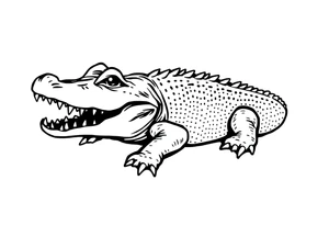 Alligator tattoo idea