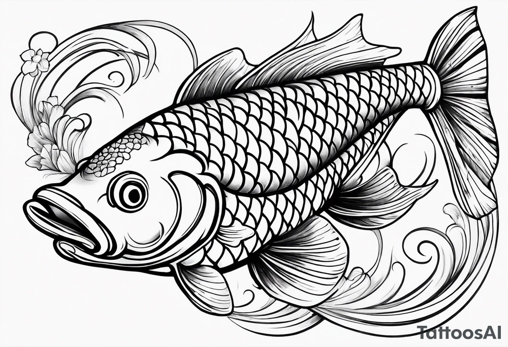 Koi fish tattoo idea
