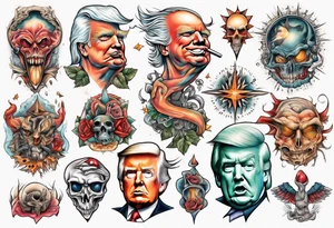 Donald Trump tattoo idea