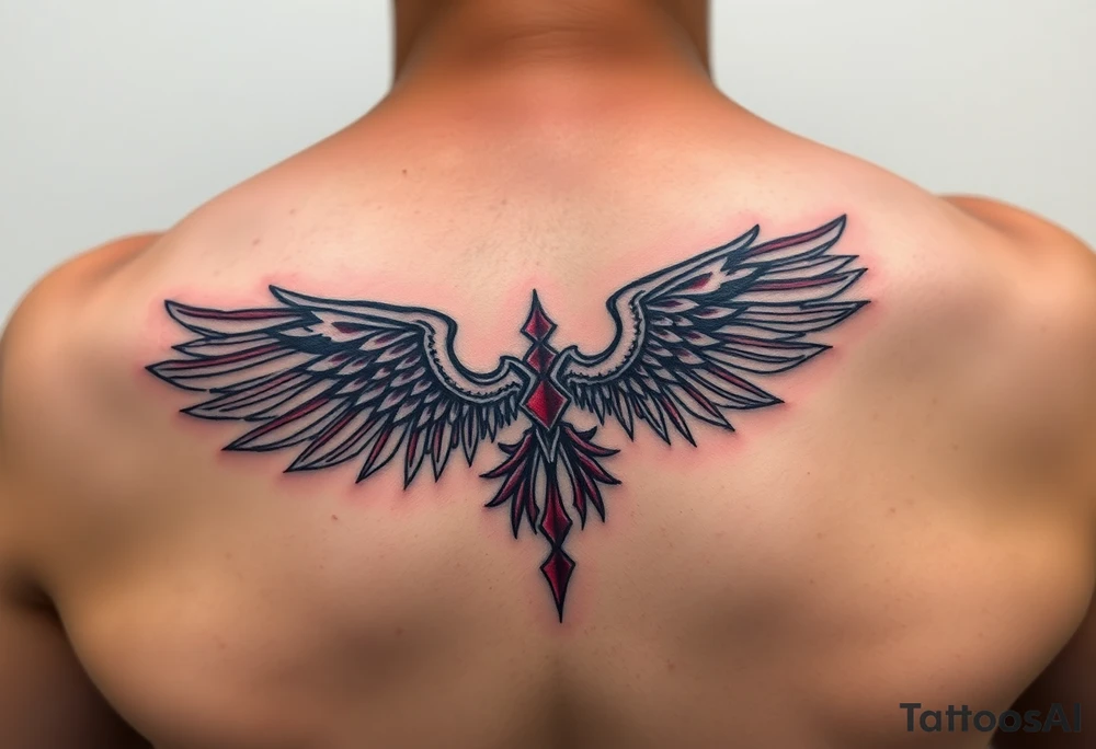 representing equilibrium or balance. color could be black and red or only black tattoo idea