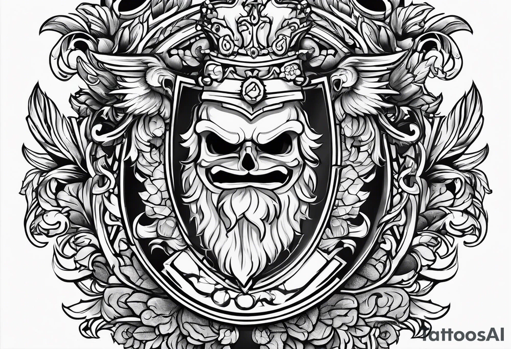Simpson Family Crest tattoo idea
