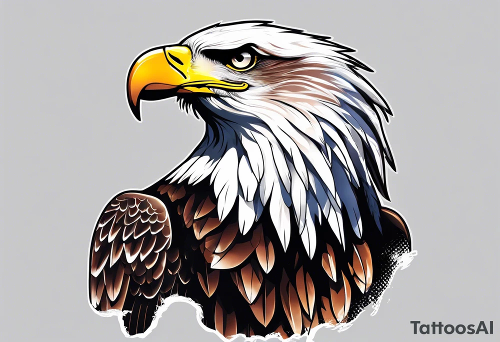 a soaring eagle tattoo idea