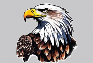 a soaring eagle tattoo idea