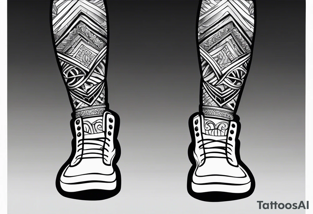 small symbol for male twins on ankles tattoo idea