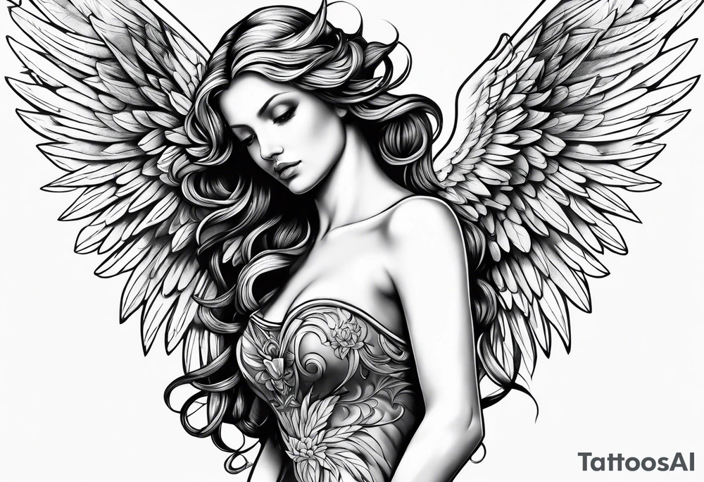 Angel tattoo idea