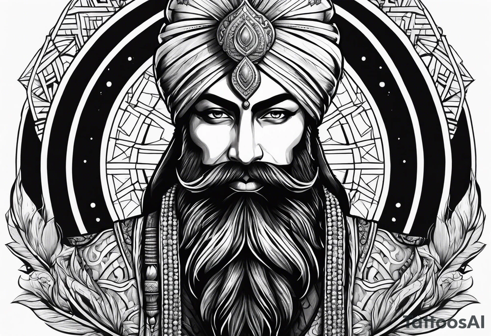 Sikh warrior tattoo idea