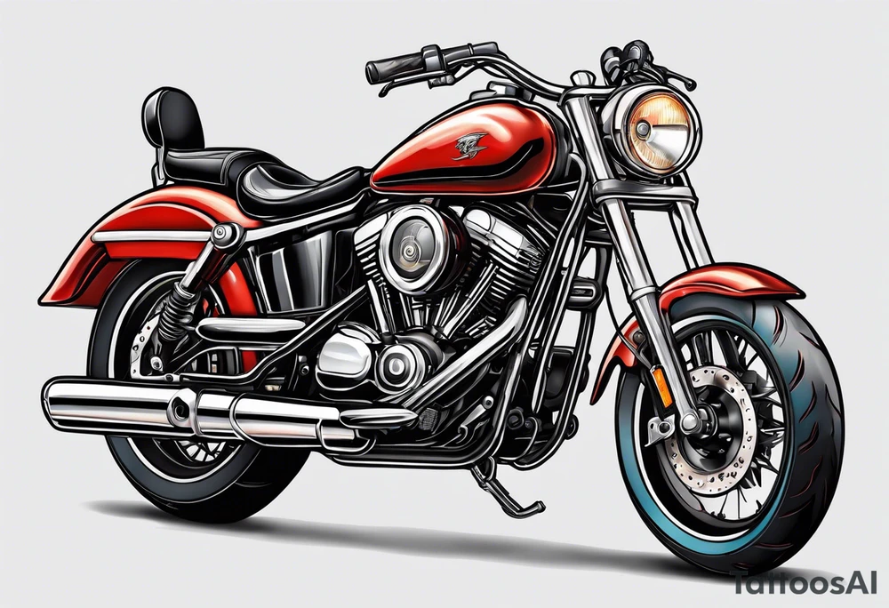 Motorcycle tattoo idea