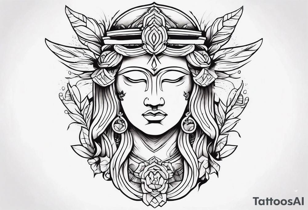 Römische Statue tattoo idea