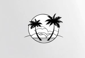 Just palm tattoo idea