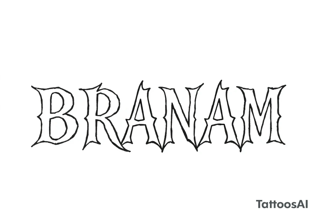BRANAM tattoo idea
