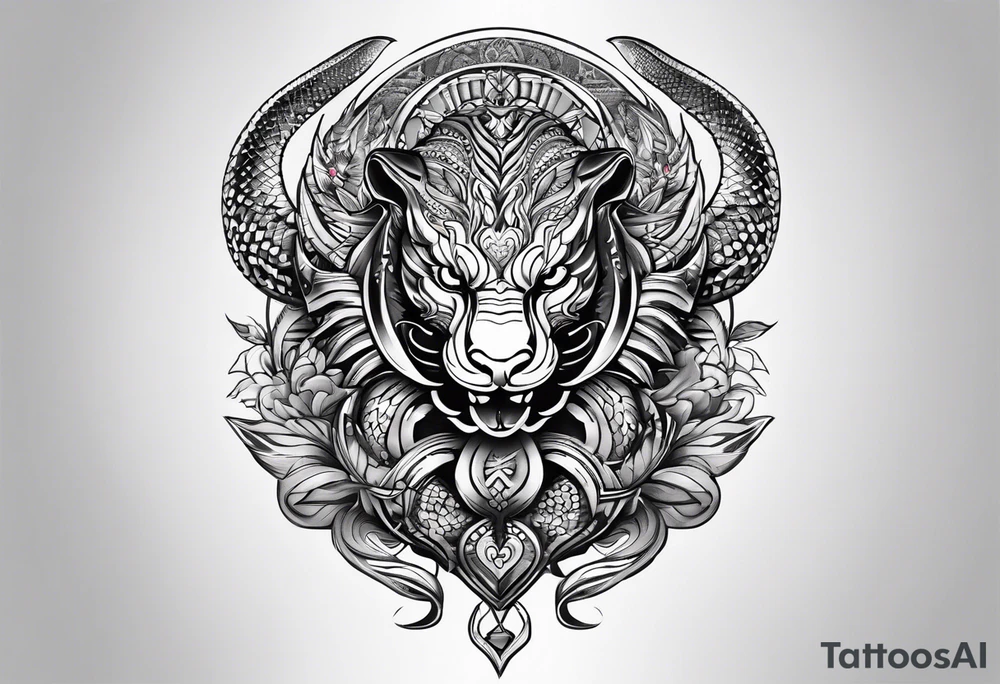 Uma cobra fofa tattoo idea