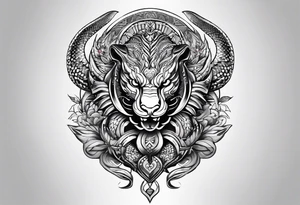 Uma cobra fofa tattoo idea