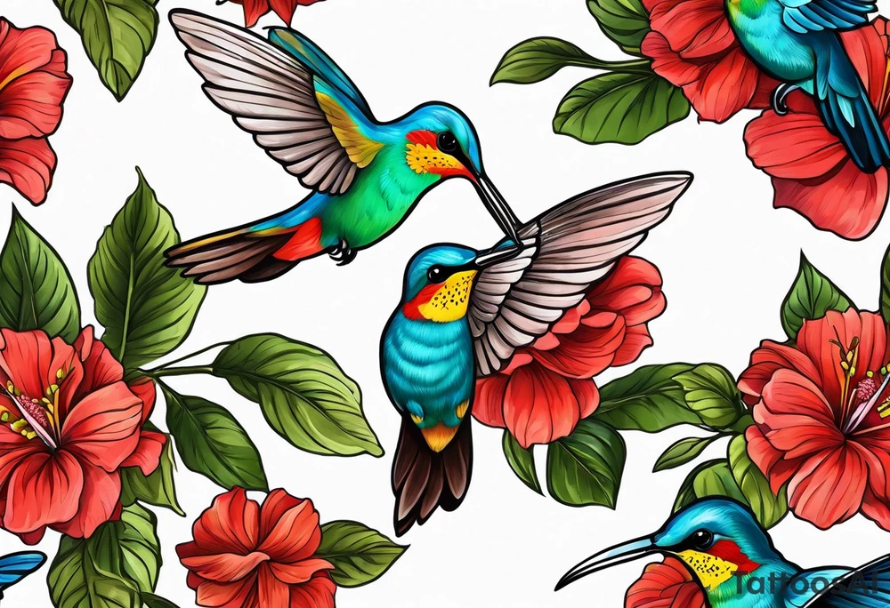 🇬🇭, 🇨🇼, flowers, hummingbirds,  butterflies tattoo idea