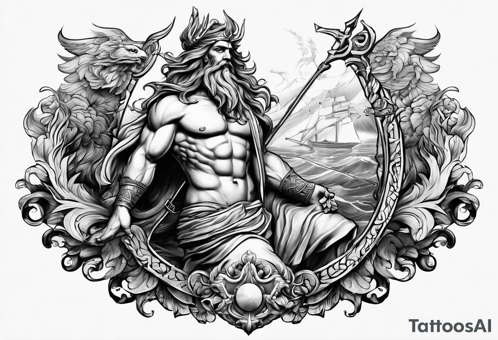 poseidon tattoo idea