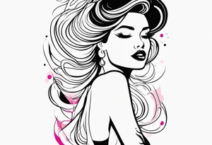 Minimalist vagina tattoo idea