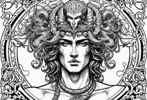 perseus holding medusas head tattoo idea