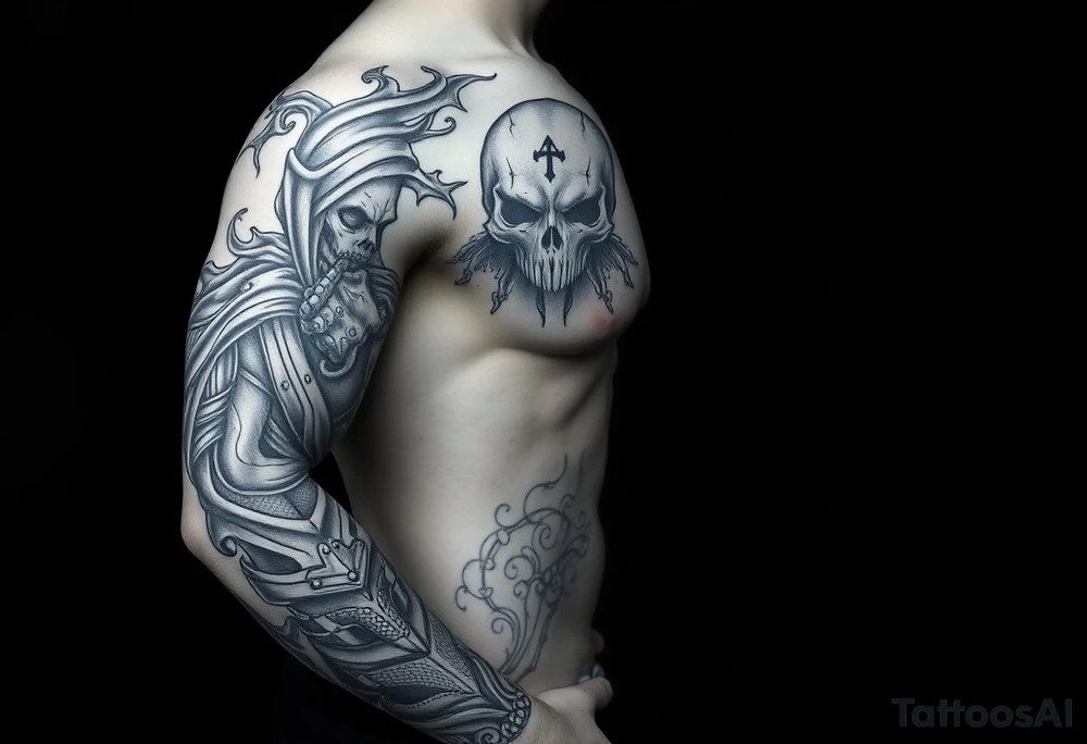 call of duty simon ghost riley tattoo idea