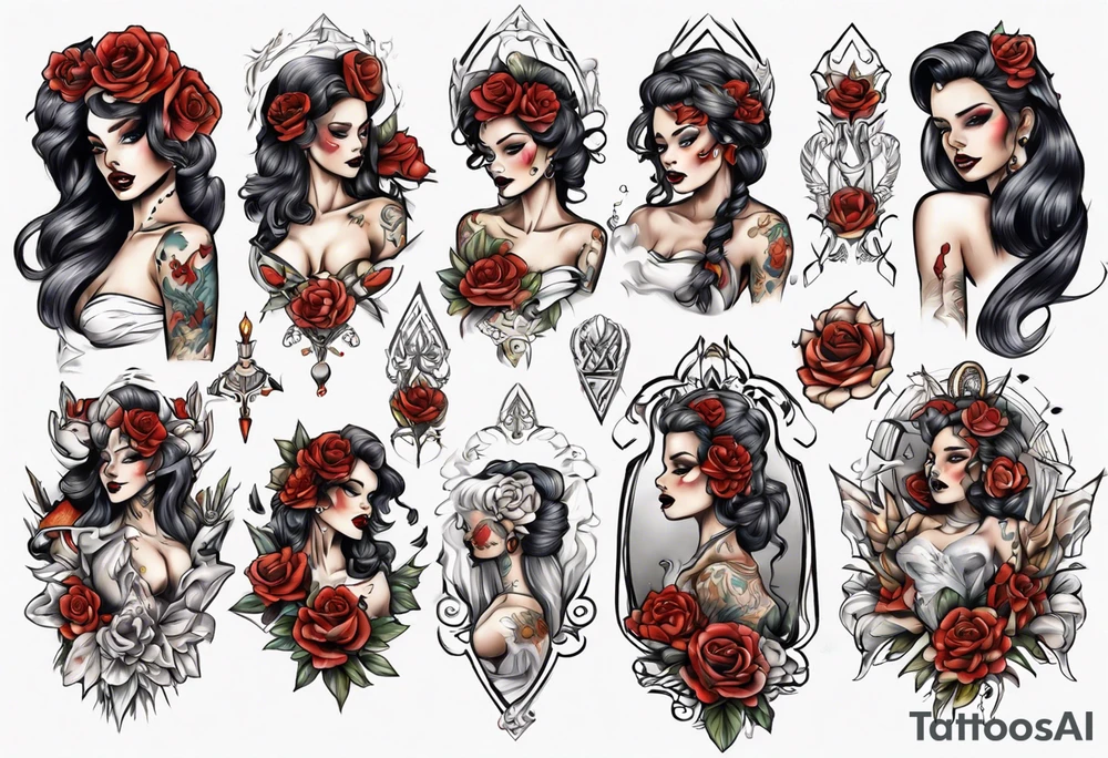 corps bride tattoo idea