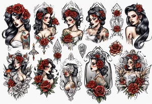 corps bride tattoo idea