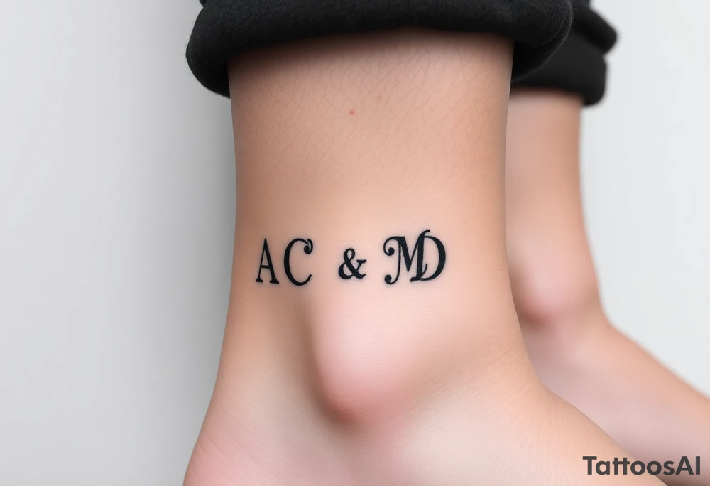 Is there a very simple small tattoo design  for a group of 4 friends from 4  different places Burgos , madrid , brasil , granada  that get reunited every 2 years . We all met in London 

Initials A C M D must be included tattoo idea