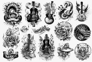 music band tattoo idea