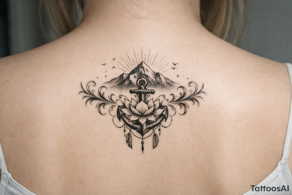 Symbol for strength and getting through hard times tattoo idea