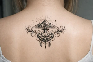 Symbol for strength and getting through hard times tattoo idea