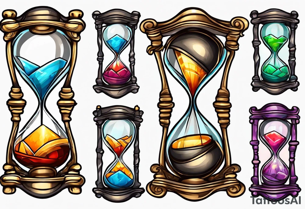 Hourglass tattoo idea