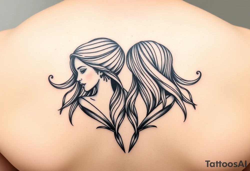 Tattoo for twin sisters tattoo idea