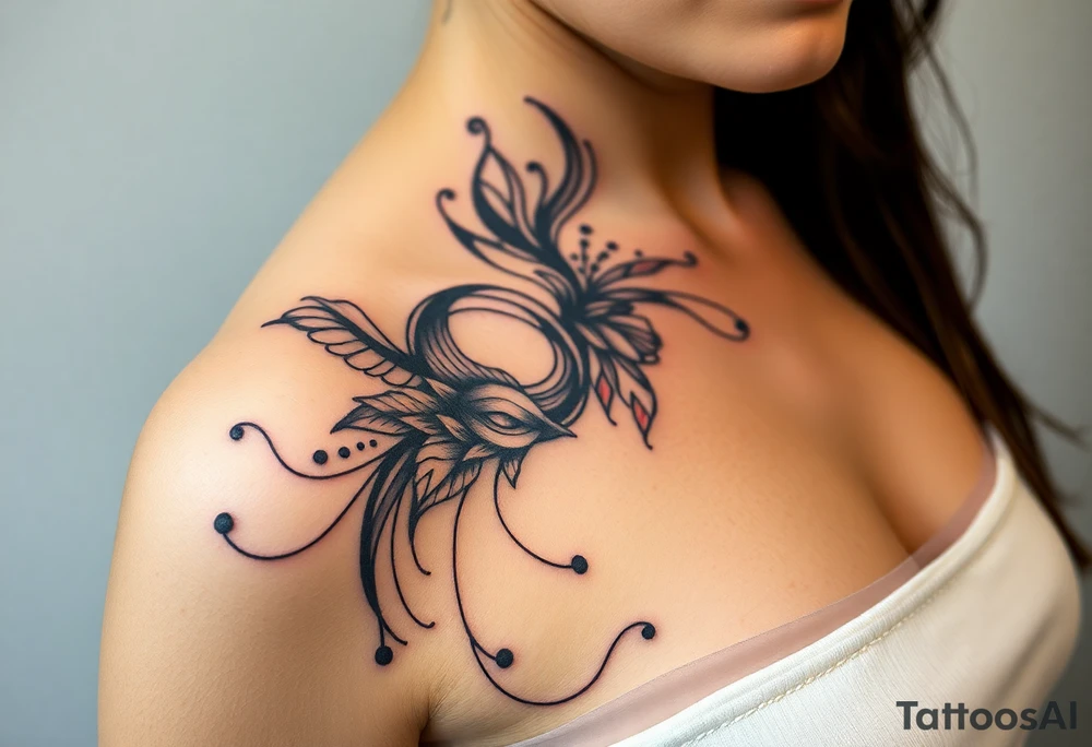 A tatuagem deve expressar força, liberdade e conexão com a multiplicidade da vida, incorporando elementos abstratos e fluidos, com linhas que sugiram movimento e transformação contínua. Evite clichês e busque um design original e significativo. tattoo idea