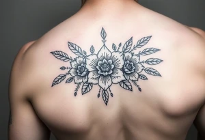 Indigenous floral 
Three 
Law of Attraction, 
Manifestation, 
gratitude tattoo idea