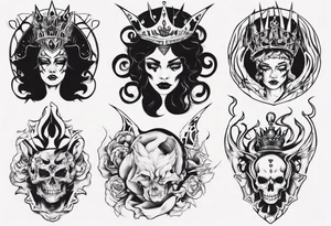 Queen of the underworld tattoo idea
