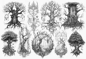 Elvish Forrest tattoo idea