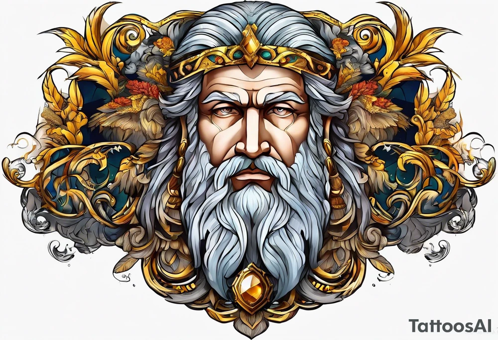 mitologia grecka zeus i pioruny tattoo idea