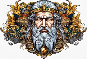 mitologia grecka zeus i pioruny tattoo idea