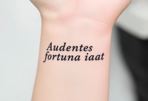 Audentes fortuna iavat tattoo idea
