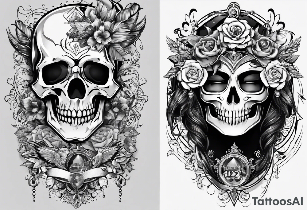 birthdate 06.20.1978 on the top and 
death date 01.03.2024 on the bottom tattoo idea