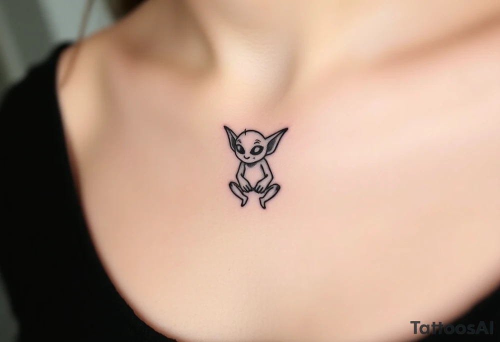 Misfit tiny goblin tattoo idea