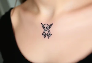 Misfit tiny goblin tattoo idea