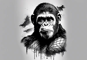 the movie planet of the apes tattoo idea