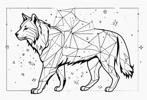 constellations Ursa Major plus Leo Minor plus Lynx in a galaxy tattoo idea
