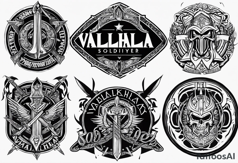 Valhalla soldier tattoo idea