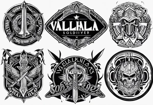Valhalla soldier tattoo idea