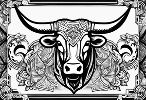 Longhorns and Aggies football tattoo idea