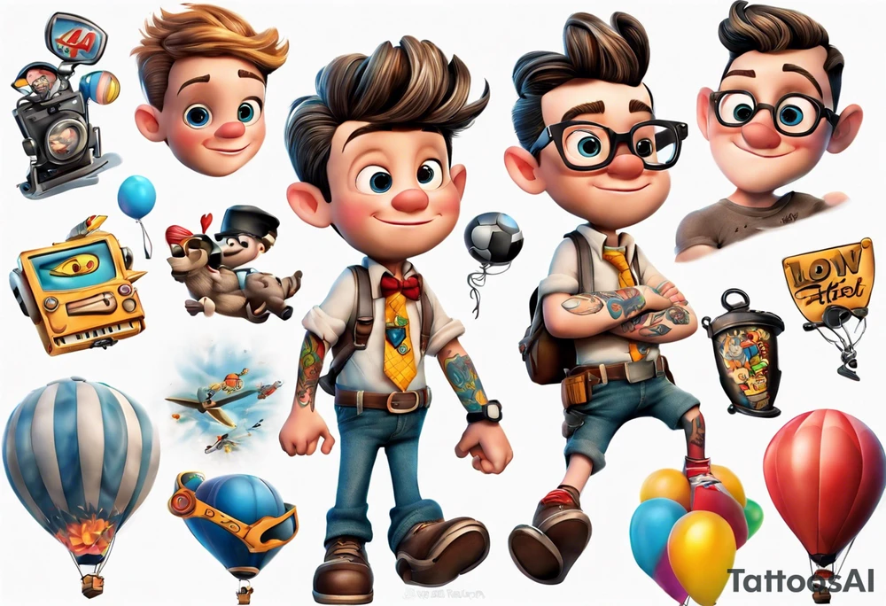 up! movie boy tattoo idea