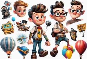 up! movie boy tattoo idea