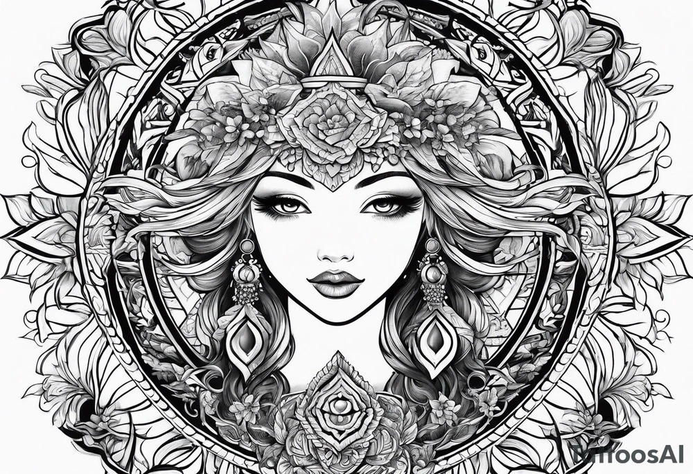 golden sun of may tattoo idea