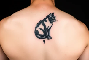 Black Cat tattoo idea